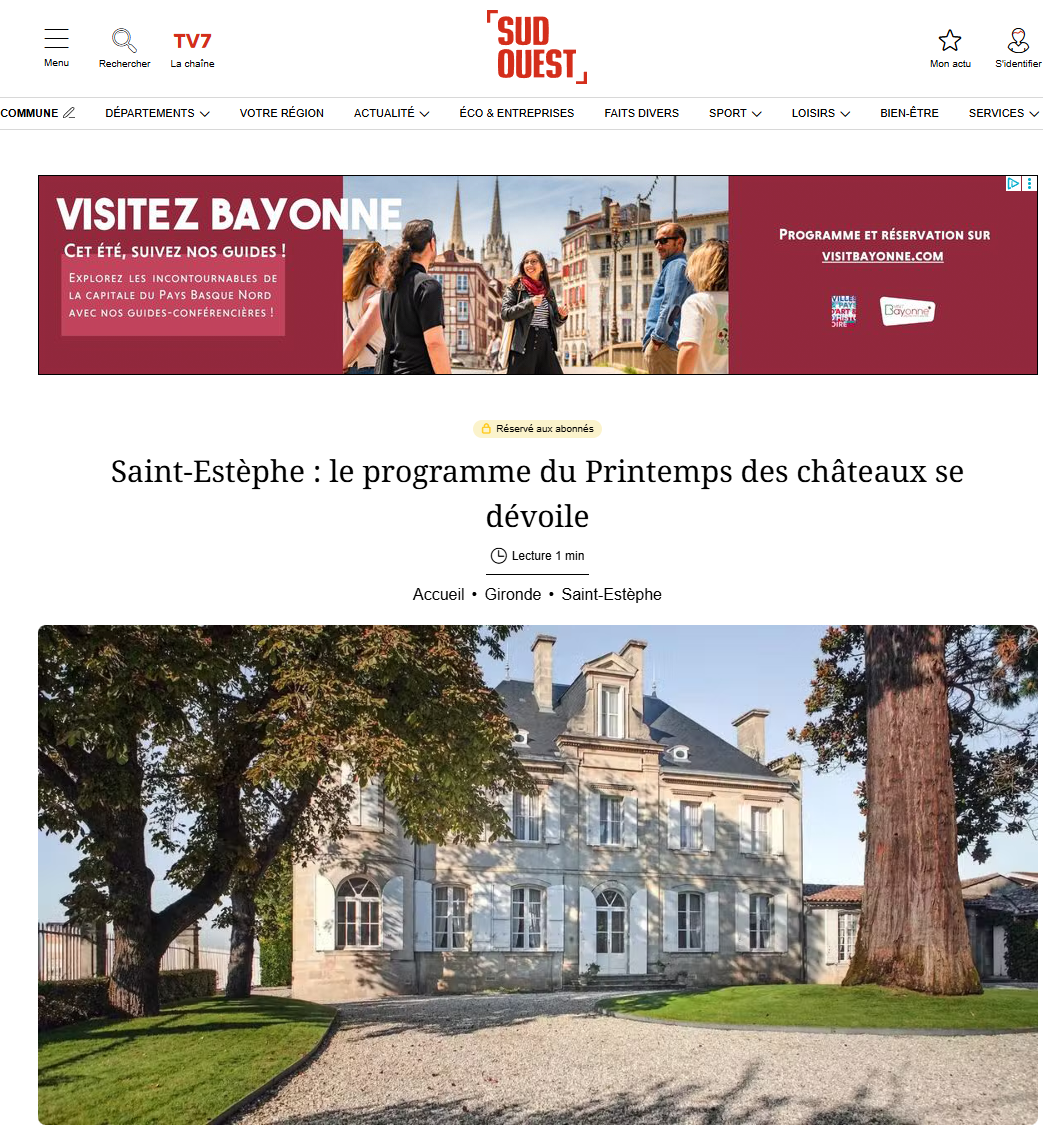 Saint-Estèphe — Printemps des châteaux